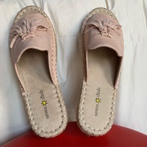 Seven Dials espadrille Wendell pink slides